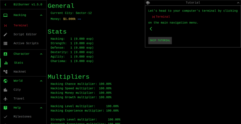 【JavaScript】でハッカー体験ができるゲーム【Bitburner】とは？