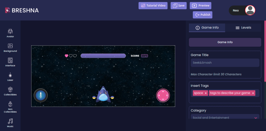 【ゲーム制作】ノーコード開発ツール【Breshna】とは？